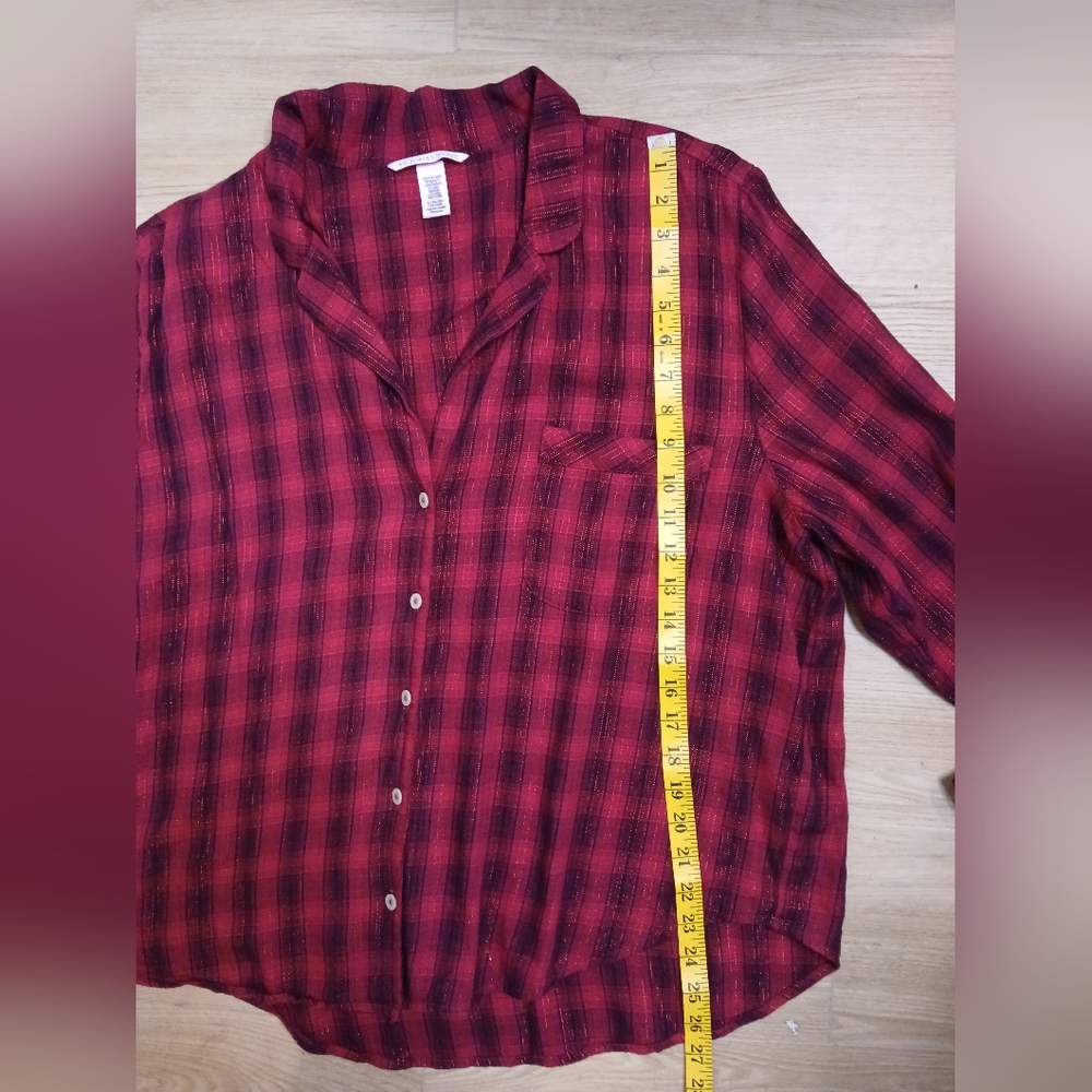 Victoria's Secret Fuchsia Plaid Pajama Set - Picture 6 of 14